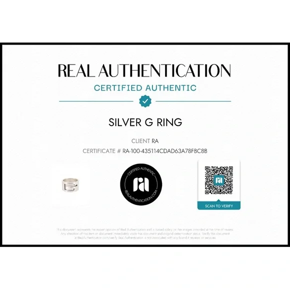 Gucci Wide G cutout ring *Full inclusion - Picture 8 of 14